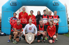 NSP with trophy, Heaton Memorial 10k Road Race, Newcastle Town Moor. Photo:  David T. Hewitson/Sports for All Pics